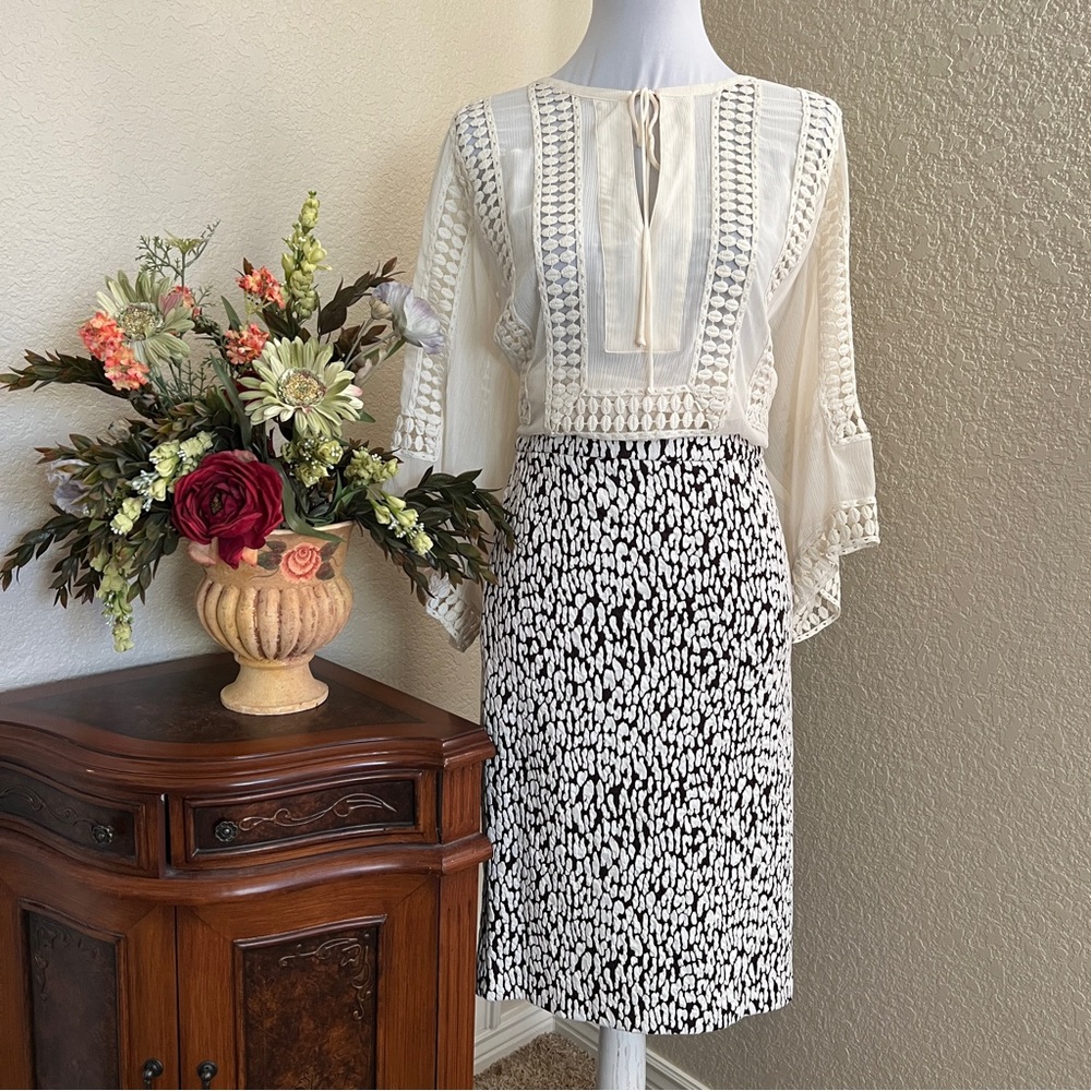 Michael Kors Leopard Print Pencil Skirt